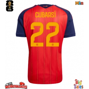 Spain Pau Cubarsi #22 Replica Home Stadium Shirt World Cup 2026 Short Sleeve